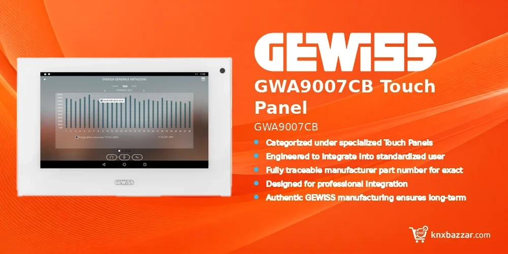 GEWISS GWA9007CB Touch Panel
