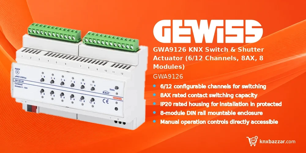 GEWISS GWA9126 KNX actuator