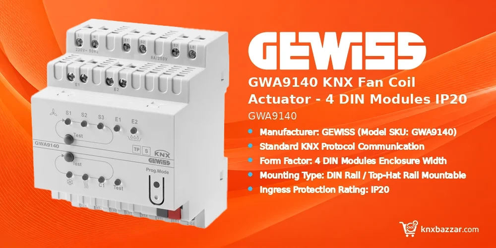 GEWISS GWA9140 KNX Fan Coil Actuator