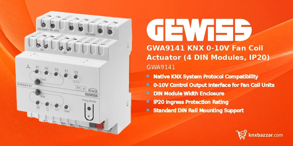 GEWISS GWA9141 KNX Fan Coil Actuator
