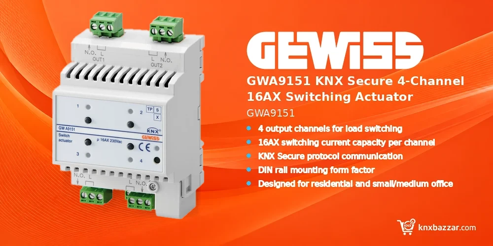 GEWISS GWA9151 KNX Secure actuator