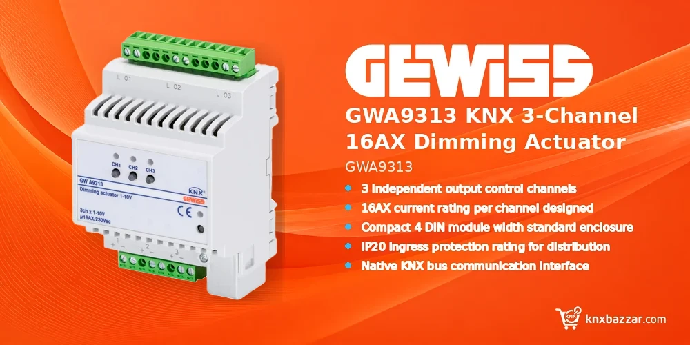 GEWISS GWA9313 KNX dimming actuator