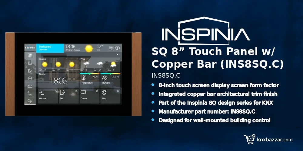 Inspinia INS8SQ.C KNX touch panel