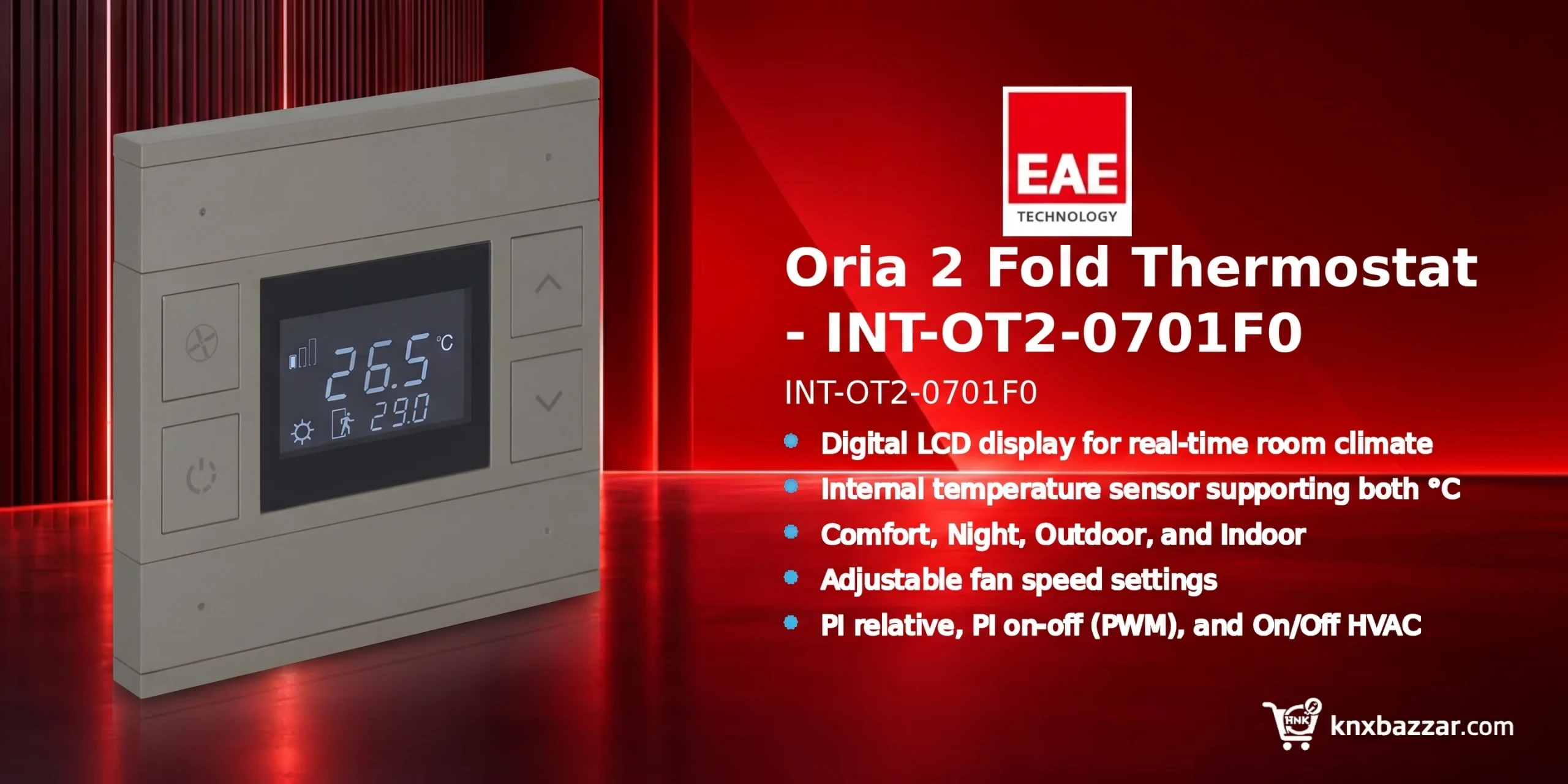 EAE Oria 2 Fold Thermostat